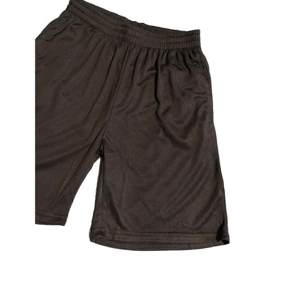 GALAXY Athletic Shorts Youth Medium 10/12 Boys Black Elastic Waist New With Tags - Picture 3 of 7
